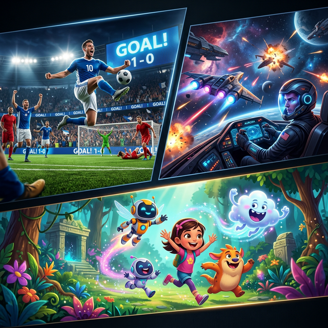 Colagem de Conteúdos IPTV Esportes e Filmes